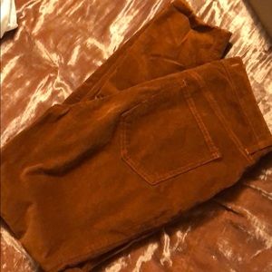 Free people rust corduroy skinny jeans